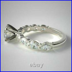 1.40 Ct Real Diamond New Design Ladies Engagement Ring 950 Platinum Size 5 6 7 8