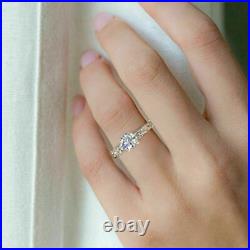 1.40 Ct Real Diamond New Design Ladies Engagement Ring 950 Platinum Size 5 6 7 8
