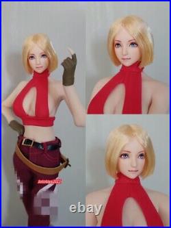 1/6 Beauty Girl Cosplay Short Hair Head Sculpt For 12 PH TBL JO UD Figure Toy