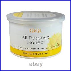 10 Jars Gigi Honee Wax All Purpose Natural Hair Remove 14oz