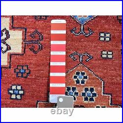 10'x14' Afghan Ersari Geometric All Over Design Pure Wool Oriental Rug R45031