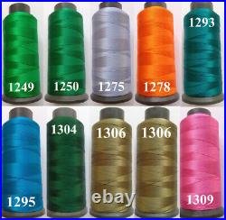 100 Crescent Rayon Viscose Machine Embroidery Thread Spool 2500m / 80g Each UK