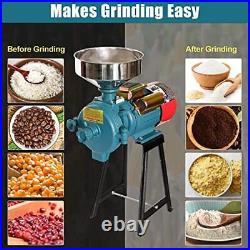 110V Electric Grinder Grain Mill Corn Wheat Feed Flour Cereal Grain Mills 3000W