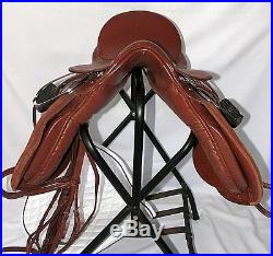 14 Inch All Purpose English Saddle Complete Package Chestnut 7 Gullet