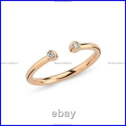 14k Yellow Gold Natural Diamond Open Design Art Deco Engagement Ring For Women