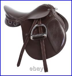 15 16 17 18 English All Purpose Hunter Jumper Dressage Horse Leather Saddle Tack