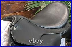 16.5 Bates Black AP Saddle New with TagsCare Package Included