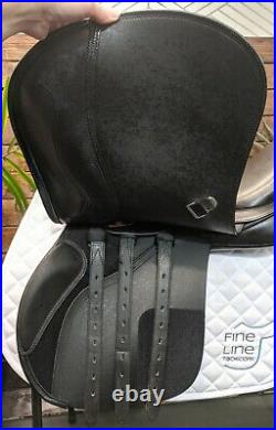 16.5 Bates Black AP Saddle New with TagsCare Package Included