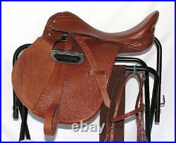 16 Inch All Purpose English Saddle Package Medium Chestnut All Leather