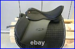 17.5 MWithW Star All purpose English Saddle, imported from Germany, black, light
