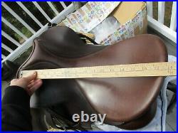 17.5 Medium Collegiate Convertible A/P English Saddle w new leathers & irons