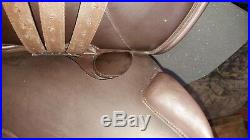 17''english saddle brown leather close contact saddle