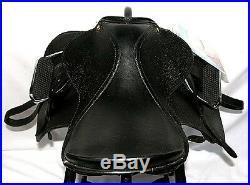 19 Inch All Purpose English Saddle Package Black All Leather 7 Gullet