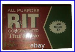 1940's-50's New All Purpose RIT concentrated tint&dye 1-1/8 oz Jade Green 33