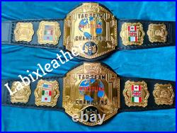 2 Belts All Star Design Independent World Tag Team Championship wrestling Belt
