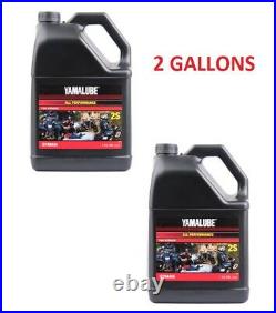 2 Gallons Yamalube 2S 2 Stroke All Purpose Motorcycle Atv Snowmobile Oil 2-S