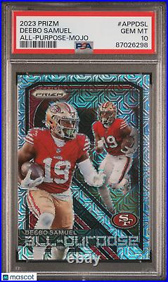 2023 Panini Prizm All-Purpose Deebo Samuel All Purpose Mojo Prizm PSA 10 /25