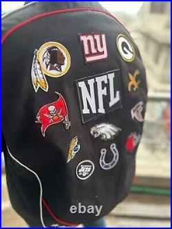 2024 NFL All Teams Black Unisex Bomber Jacket Stylish embroidery Patch Design