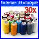 30-Spools-24-Colour-Finest-Quality-Sewing-All-Purpose-100-Cotton-Thread-Reel-01-fgvz