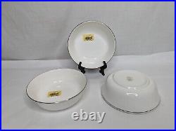 3x Lot Lenox Federal Platinum 6 All Purpose Bowls, Unused, With Tags NWT