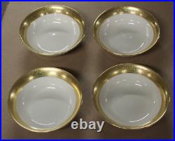 4 Lenox USA WESTCHESTER All Purpose Cereal Bowls Gold Encrusted 5 3/4 MINT