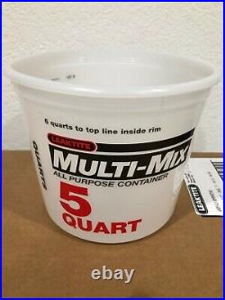 (50 Pk) Leaktite #10m3 Multi-mix 5 Qt All Purpose Container Made In U. S. A New