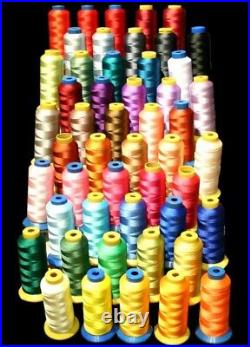 50 X-large Cones Poly Machine Embroidery Thread 4000yds
