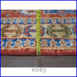9'1x12' Red, Heris with All Over Design, Pure Wool Hand Knotted, Rug R84020