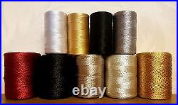 9 Silk Rayon Art Embroidery Machine thread all purpose demanding basic colors