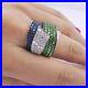 925-Sterling-Silver-Blue-Green-White-CZ-Intertwined-Design-Cocktail-Band-Ring-01-pdjh