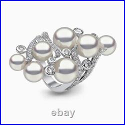 925 Sterling Silver Ring Cubic Zirconia 14K Jewelry Pearl Men Design Dinner