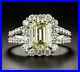 925-Sterling-Silver-Rings-Cubic-Zirconia-Emerald-Cut-Women-Halo-Design-Jewelry-01-qvjk