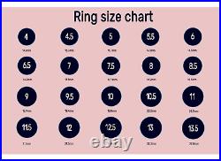 925 Sterling Silver Rings Cubic Zirconia Women Blue Antique Design Round Jewelry