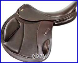 ALL PURPOSE JUMPING ENGLISH LEATHER HORSE SADDLE SIZES 10 inch to 19 inch