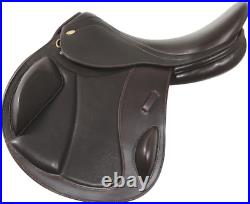 ALL PURPOSE JUMPING ENGLISH LEATHER HORSE SADDLE SIZES 15 to 18