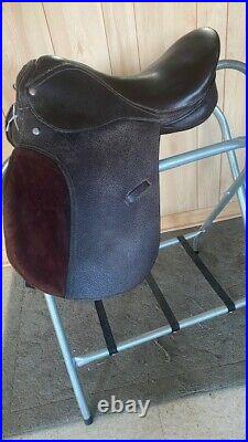 ALL PURPOSE SADDLE BROWN Wide Tree 16 Suede Knee Rolls NEW Deep Seat