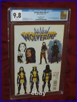 All-New Wolverine #1 CGC 9.8 Design variant 1st Laura Kinney as Wolverine