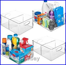 All-Purpose Bins with Divider Xl(13.5X10X6) Perfect Kitchen Organization or Pa
