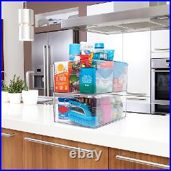 All-Purpose Bins with Divider Xl(13.5X10X6) Perfect Kitchen Organization or Pa