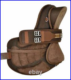 All Purpose Brown Treeless Freemax Synthetic English Horse saddle Matching girth