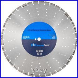 All Purpose Diamond Saw Blades, 1/8 Segment Width, 10mm Segment Height, Wet/Dry