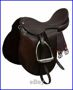 All-Purpose ENGLISH SADDLE Leathers Girth & Stainless Steel Irons STARTER SET