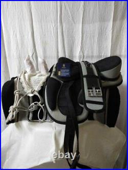 All Purpose Freemax Synthetic English Horse Handle Tack Saddle Full Set