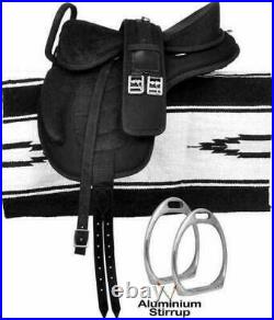 All Purpose Freemax Synthetic English Horse Tack Saddle With Handle + Navajo Pad
