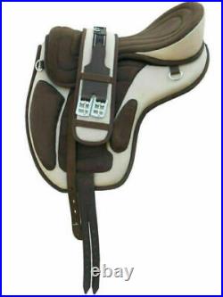 All Purpose Freemax Synthetic English Horse Tack Saddle with Girth Free Shipping