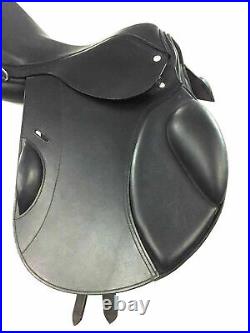 All Purpose Genuine Leather Jumping Horse Saddle Size (15-18) Inch