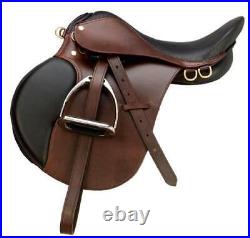 All Purpose Premium Leather Jumping English Riding Horse Saddle Tack