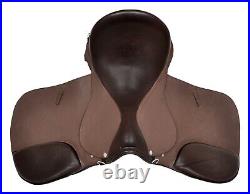 All Purpose Premium Leather Jumping English Riding Horse Saddle Tack 14-18 inch