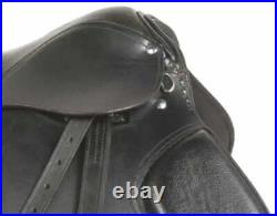 All Purpose Premium Leather Jumping English Riding Horse Saddle Tack Size 10-18