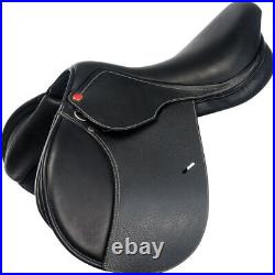 All Purpose Premium Leather Jumping GP English Horse Saddle, changeable gullet